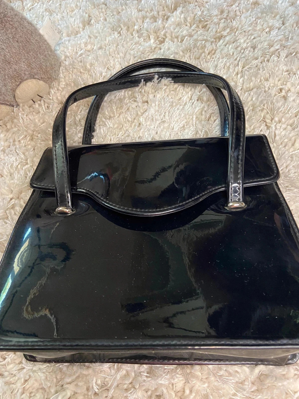 Sac à main vernis vintage