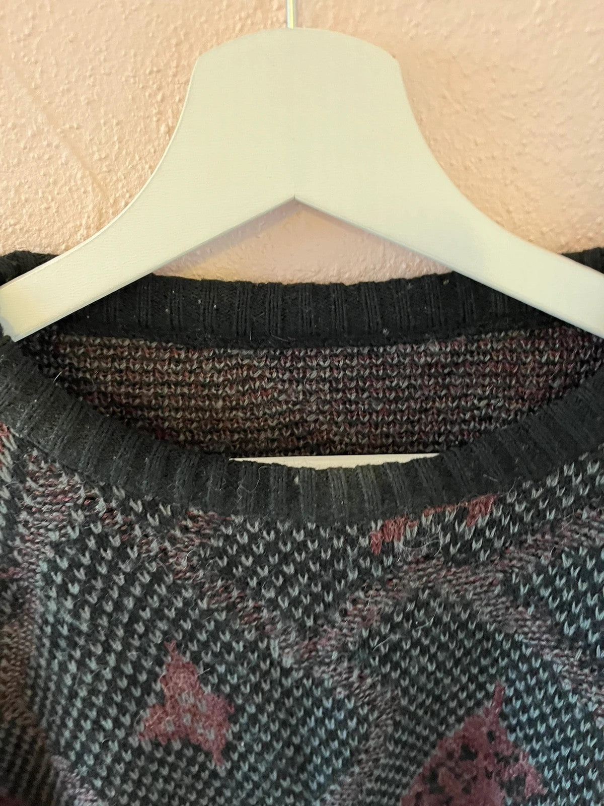 Pull vintage à motifs