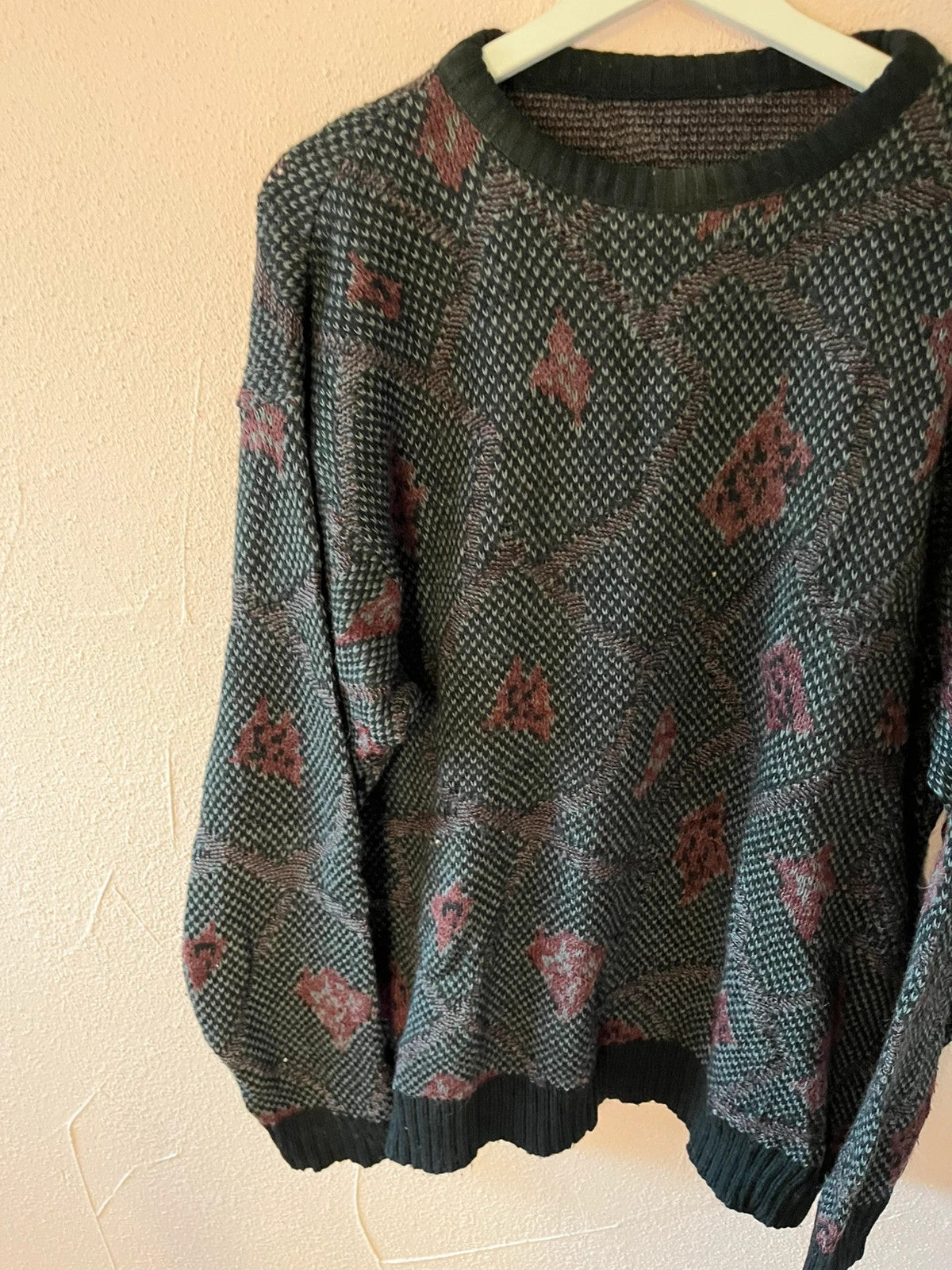 Pull vintage à motifs