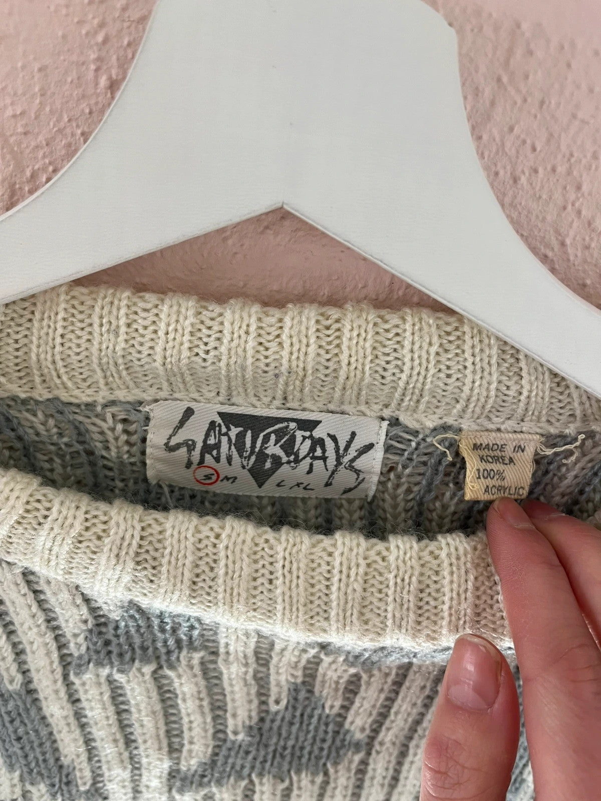 Pull vintage à motifs