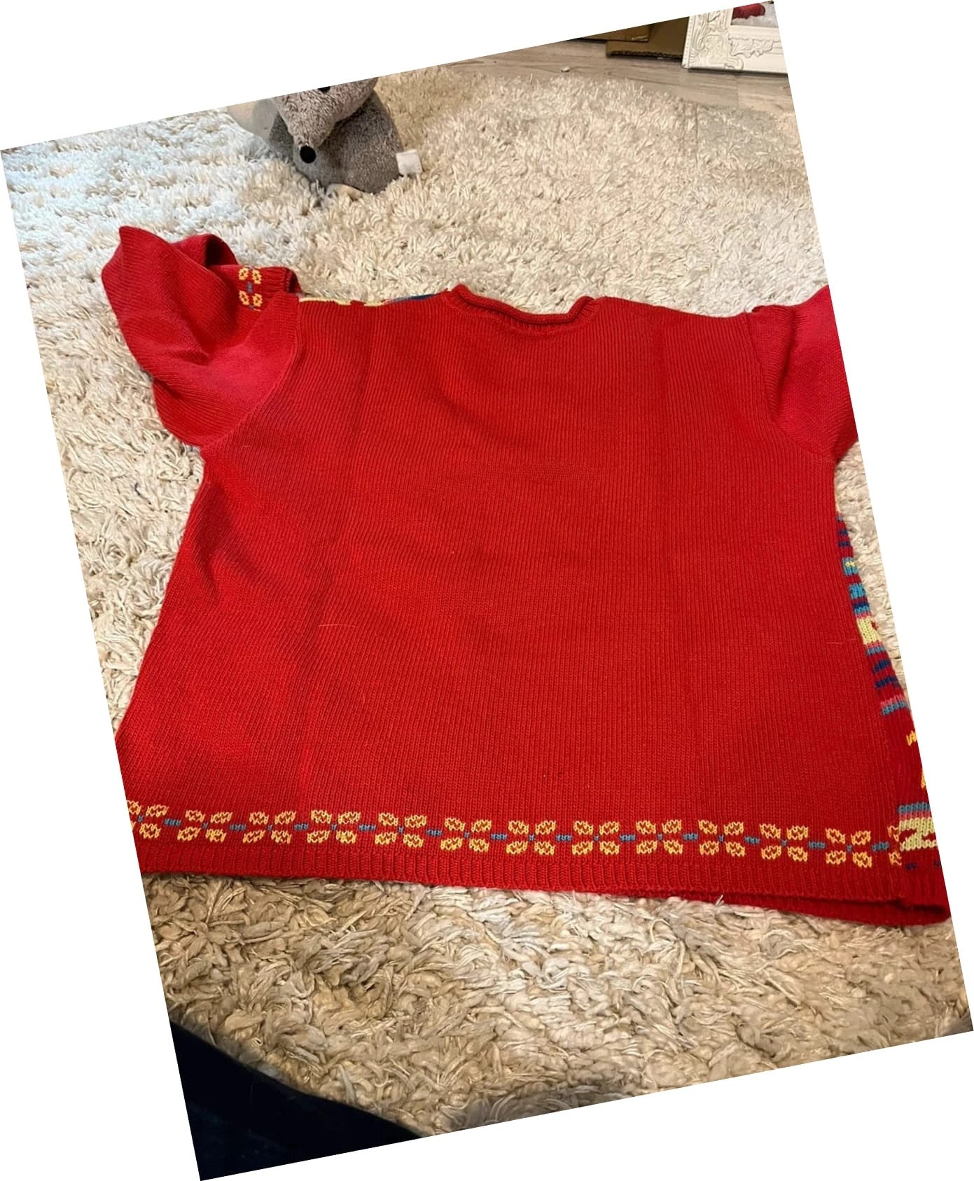Pull vintage motifs jacquard