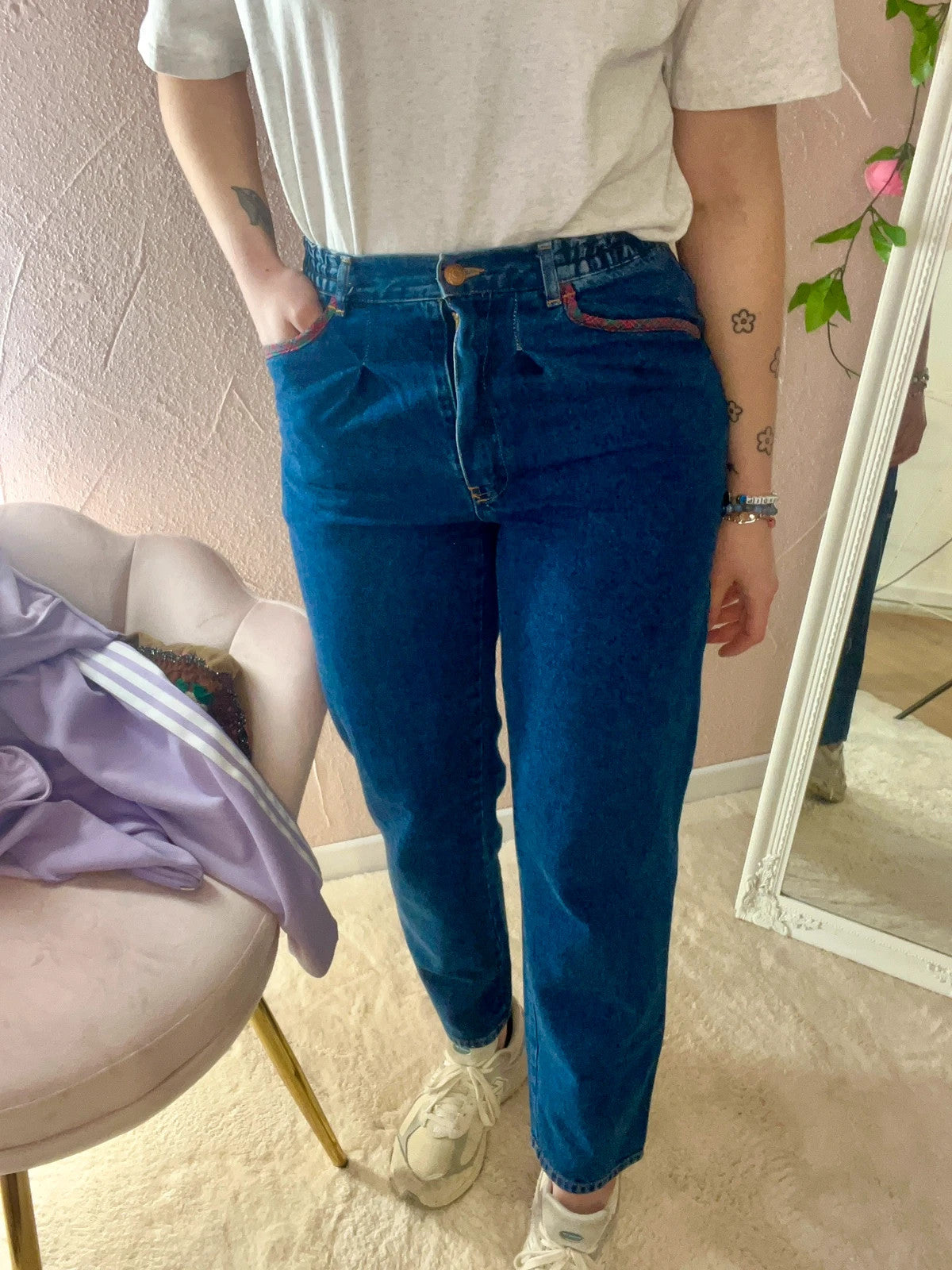 Jean Chipie vintage avec Patch années 90