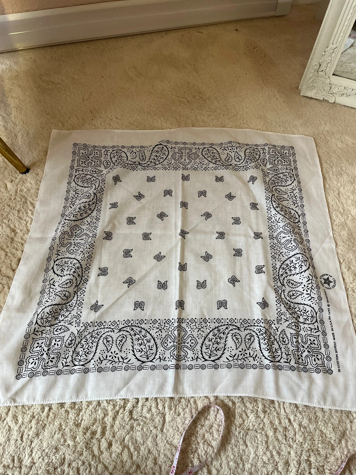Bandana vintage Made in USA 54x57