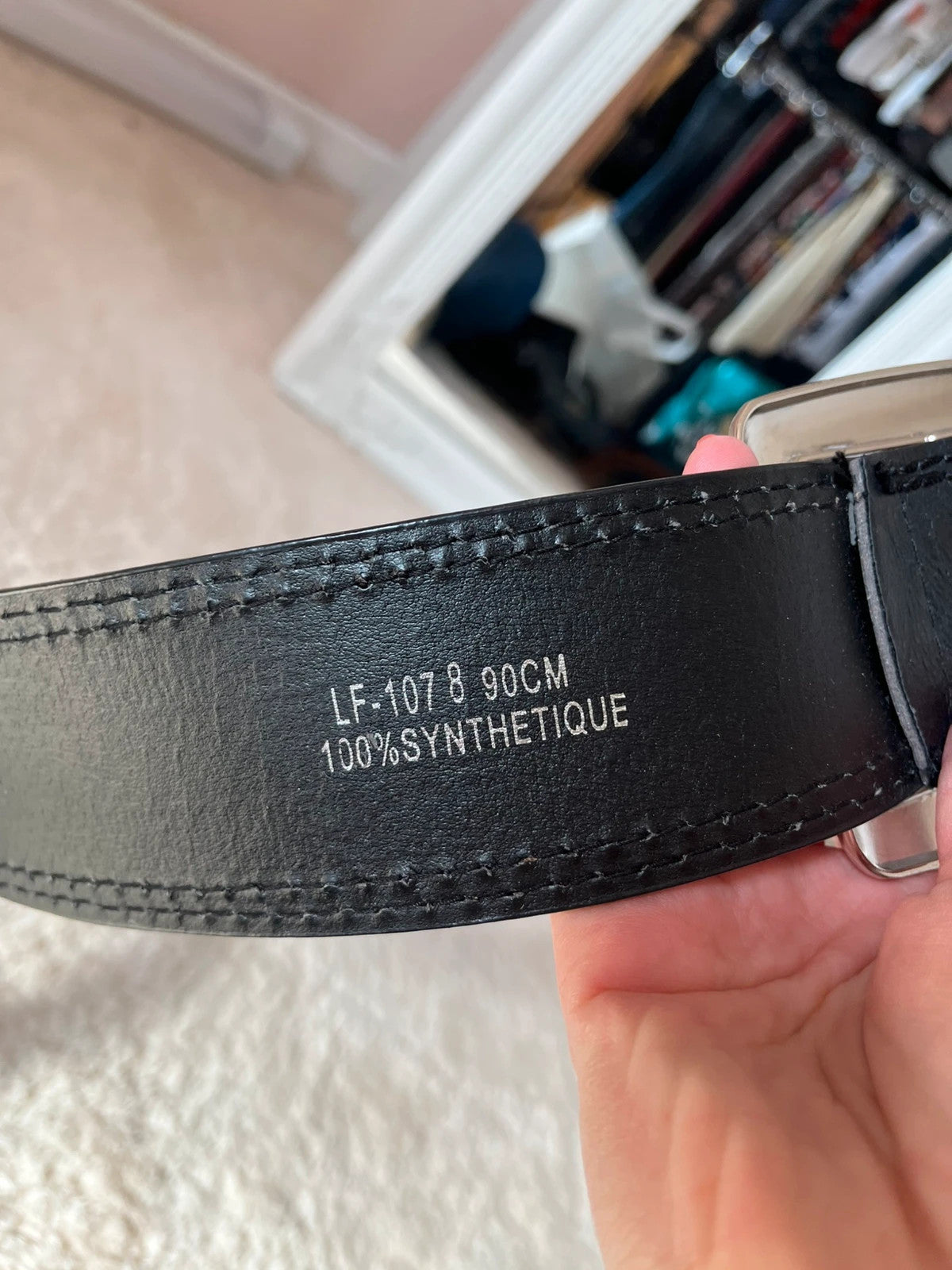 Ceinture vintage grosse boucle