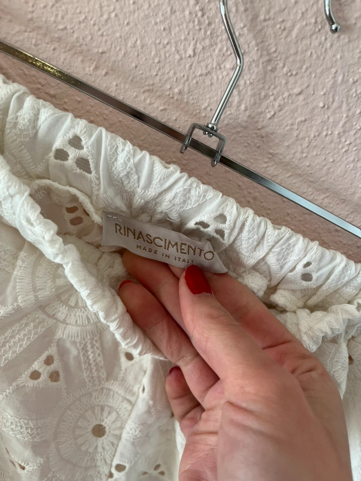 Short en broderie anglaise Rinascimento