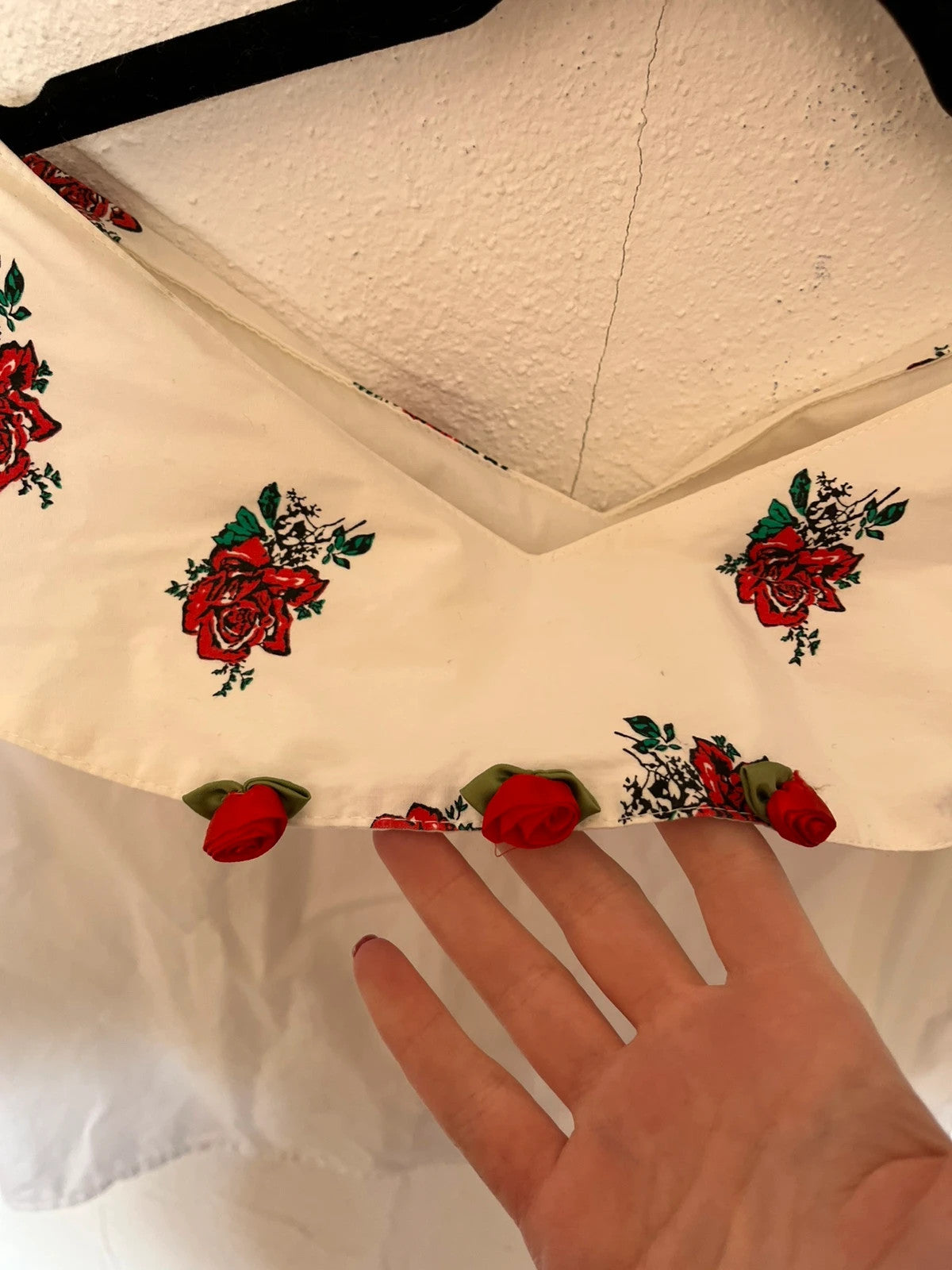 Top vintage à fleurs