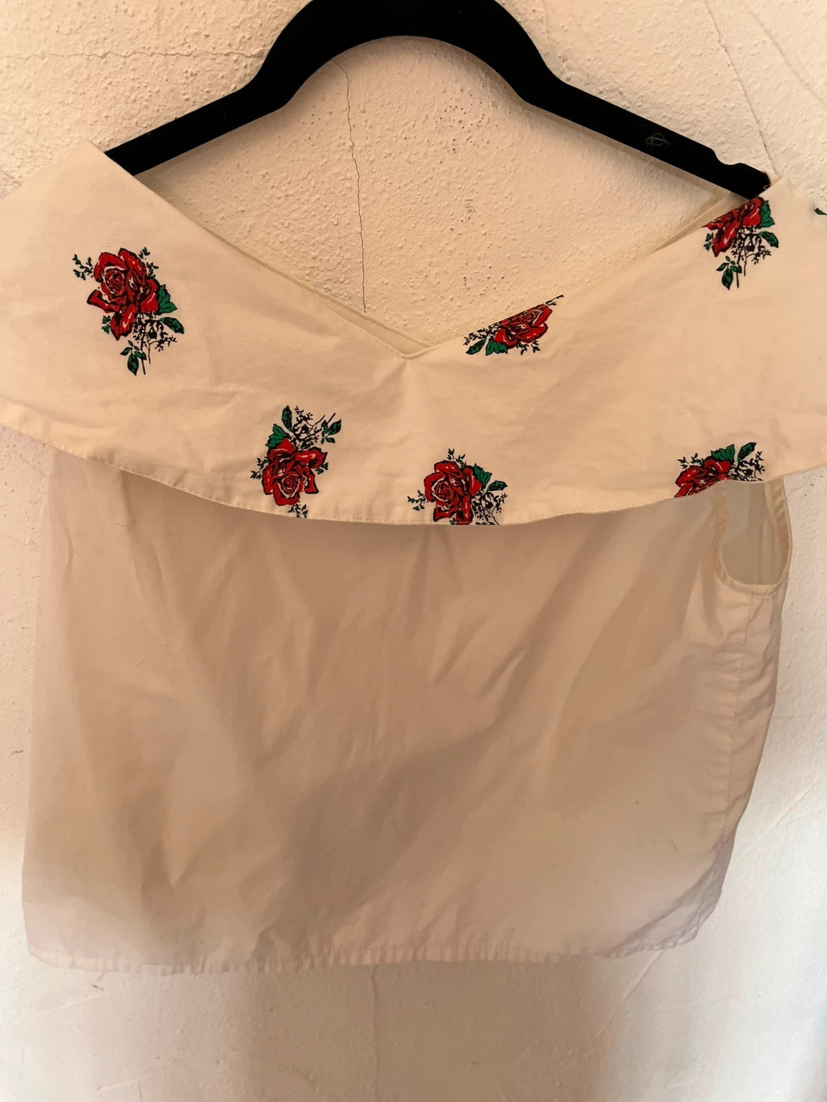 Top vintage à fleurs