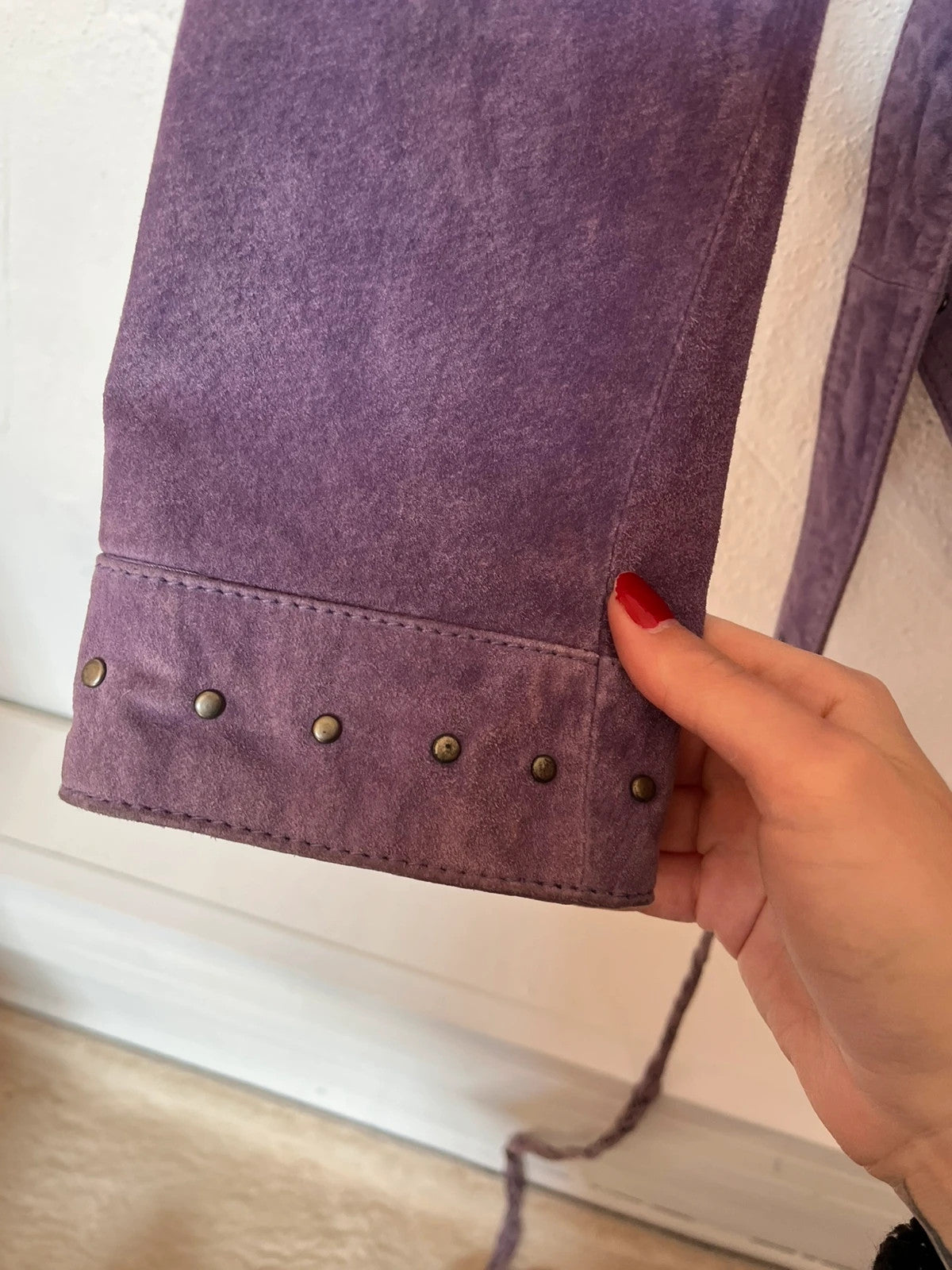 Perfecto en cuir suédé