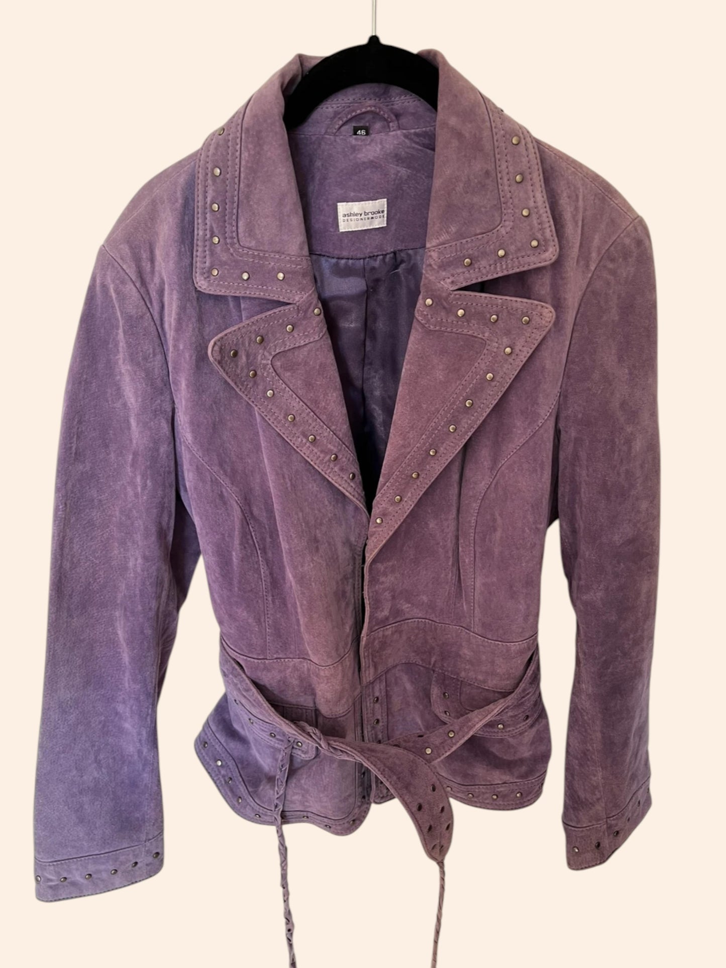 Perfecto en cuir suédé