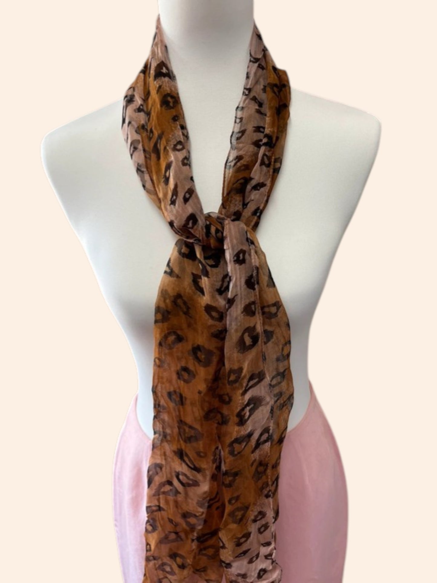 Foulard léopard 150x35