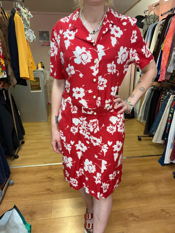 Robe vintage à fleurs