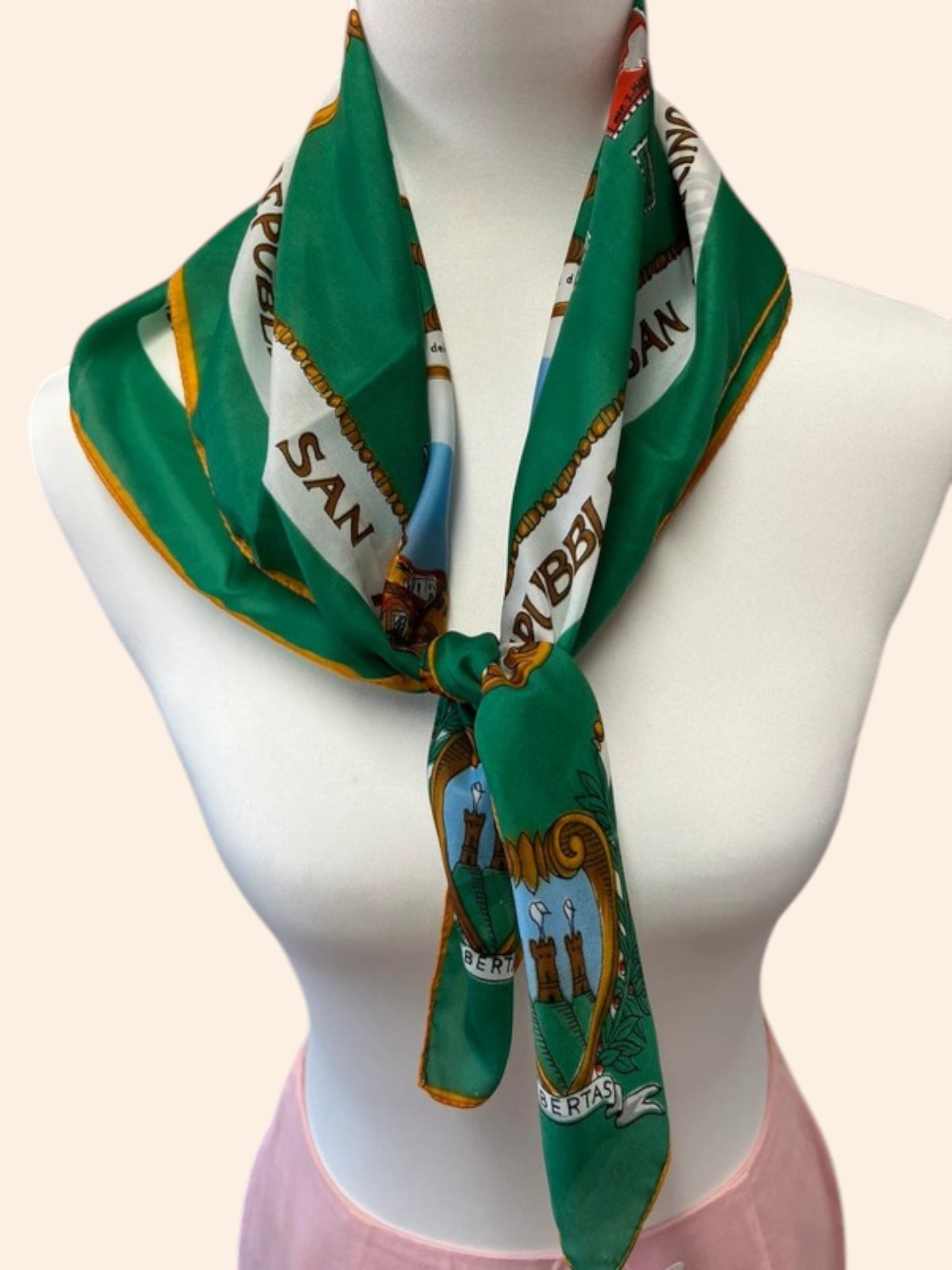 Foulard vintage Republic of San Marino 70x70