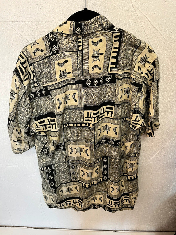 Chemisette vintage motifs tortue