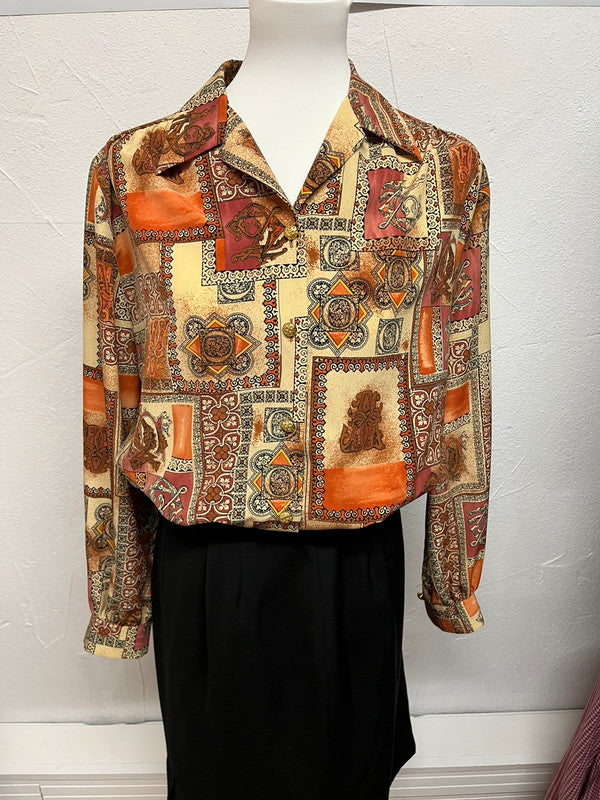 Chemise vintage à motifs