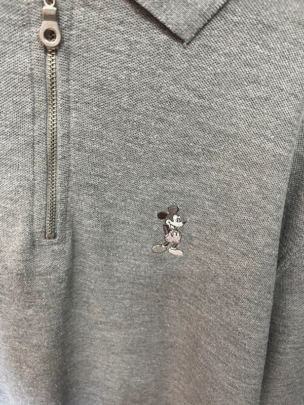 Polo vintage Disneyland Paris 1/4 zip - Mickey brodé
