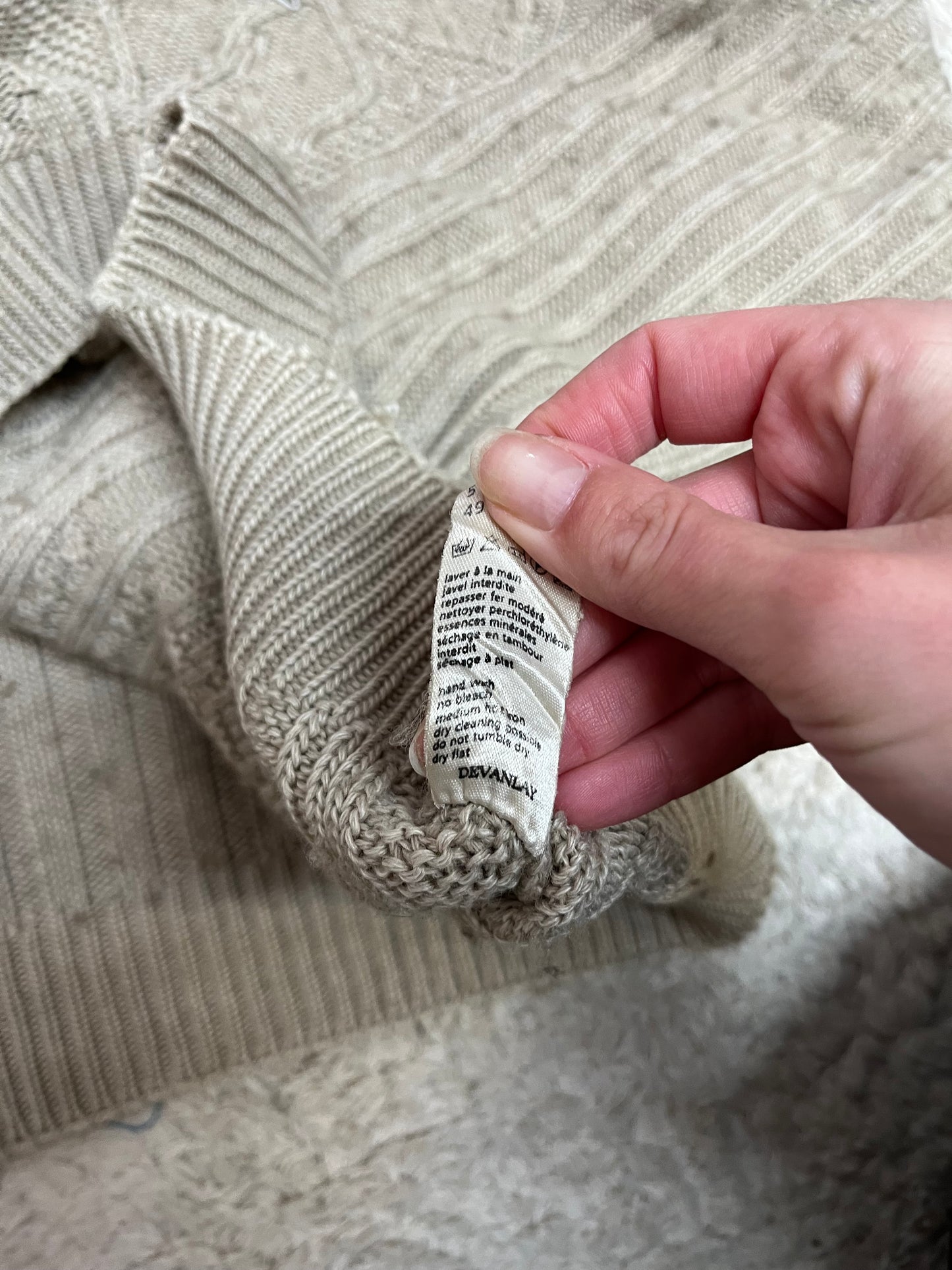 Pull Lacoste vintage - En maille torsadée