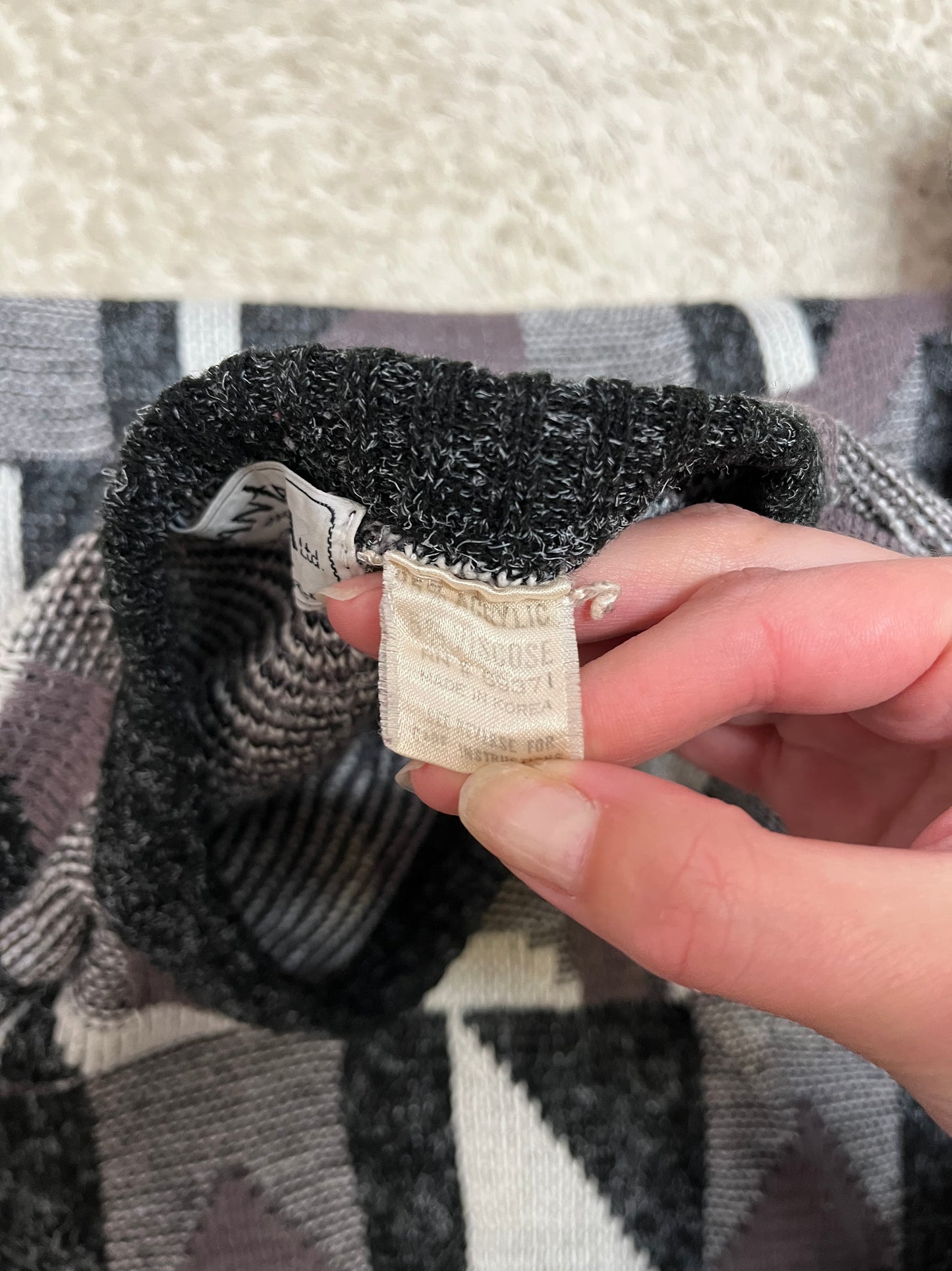 Pull vintage - Motifs géométriques