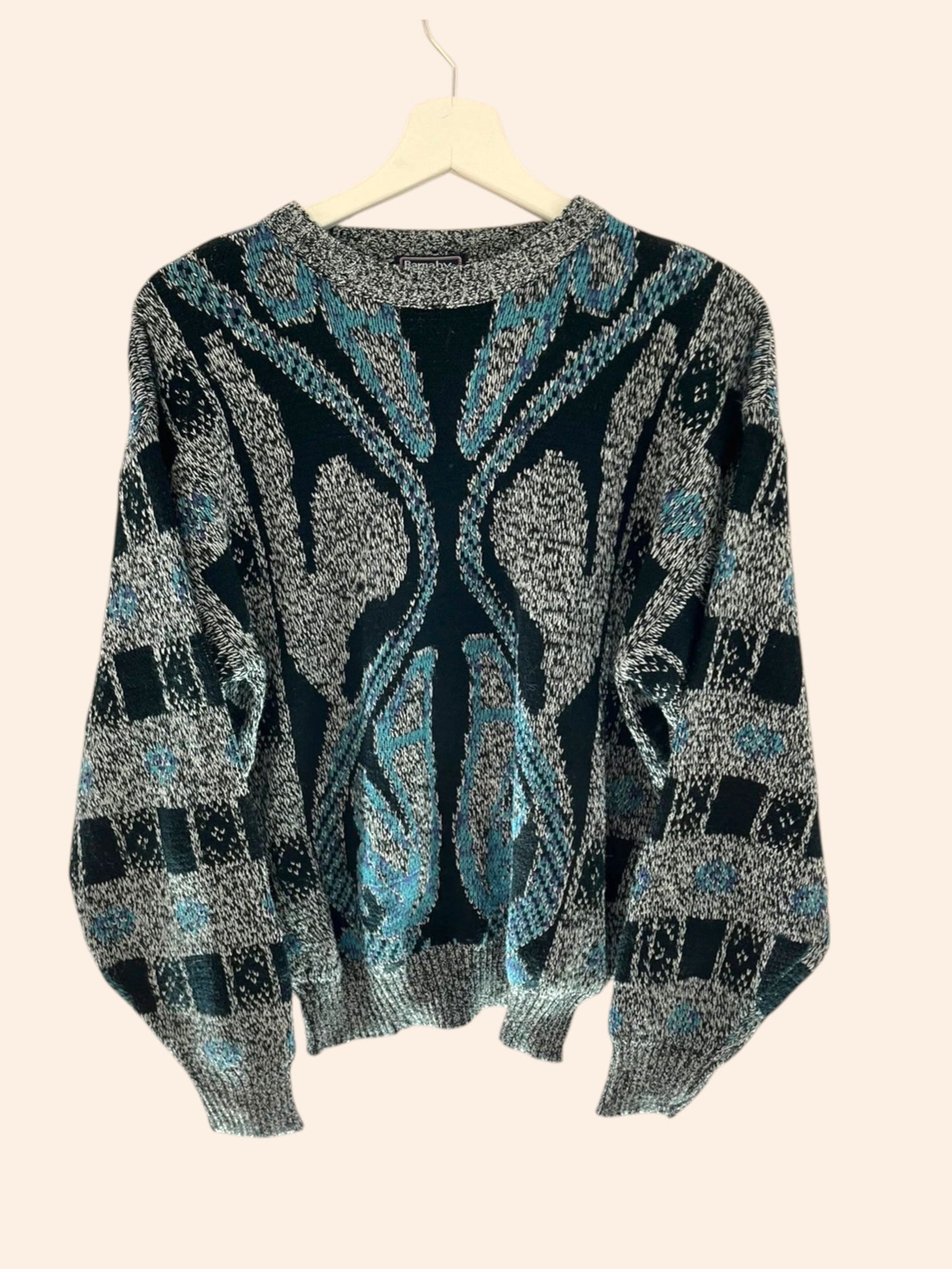 Pull vintage à motifs