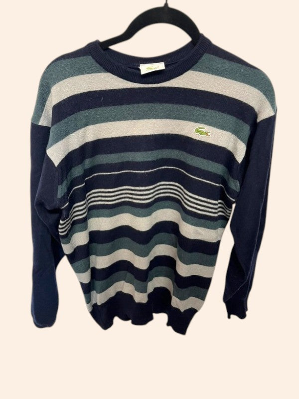 Pull Lacoste à rayures - Col rond