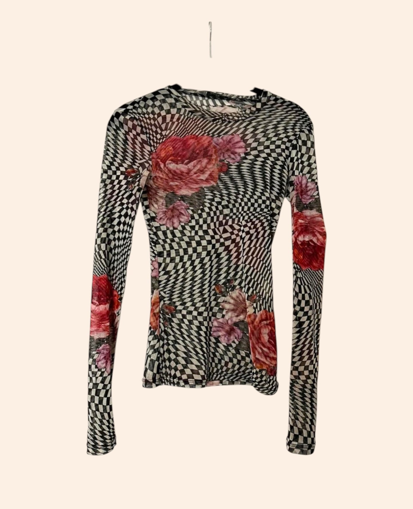Top vintage en mesh Y2k