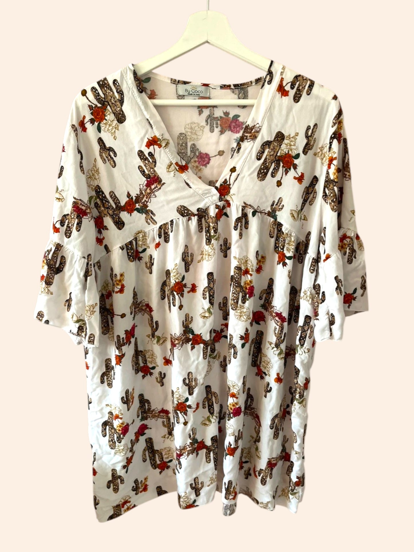 Robe à motifs cactus