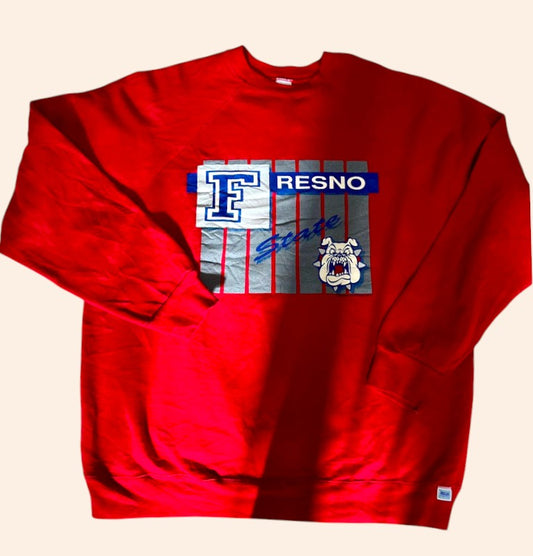 Sweat crewneck Vintage universitaire - Fresno University