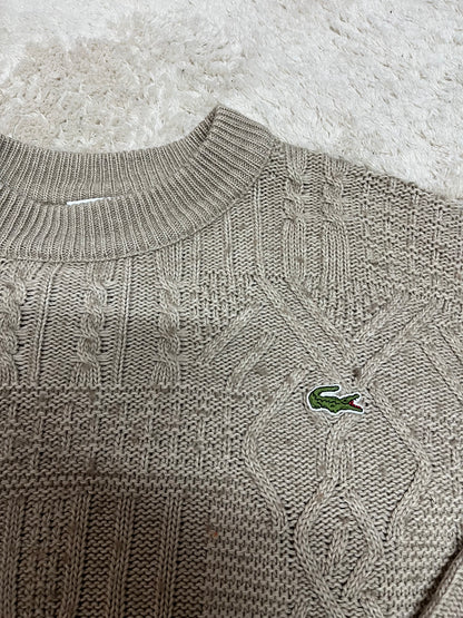 Pull Lacoste vintage - En maille torsadée