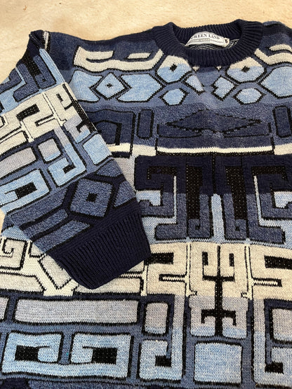 Pull vintage à motifs