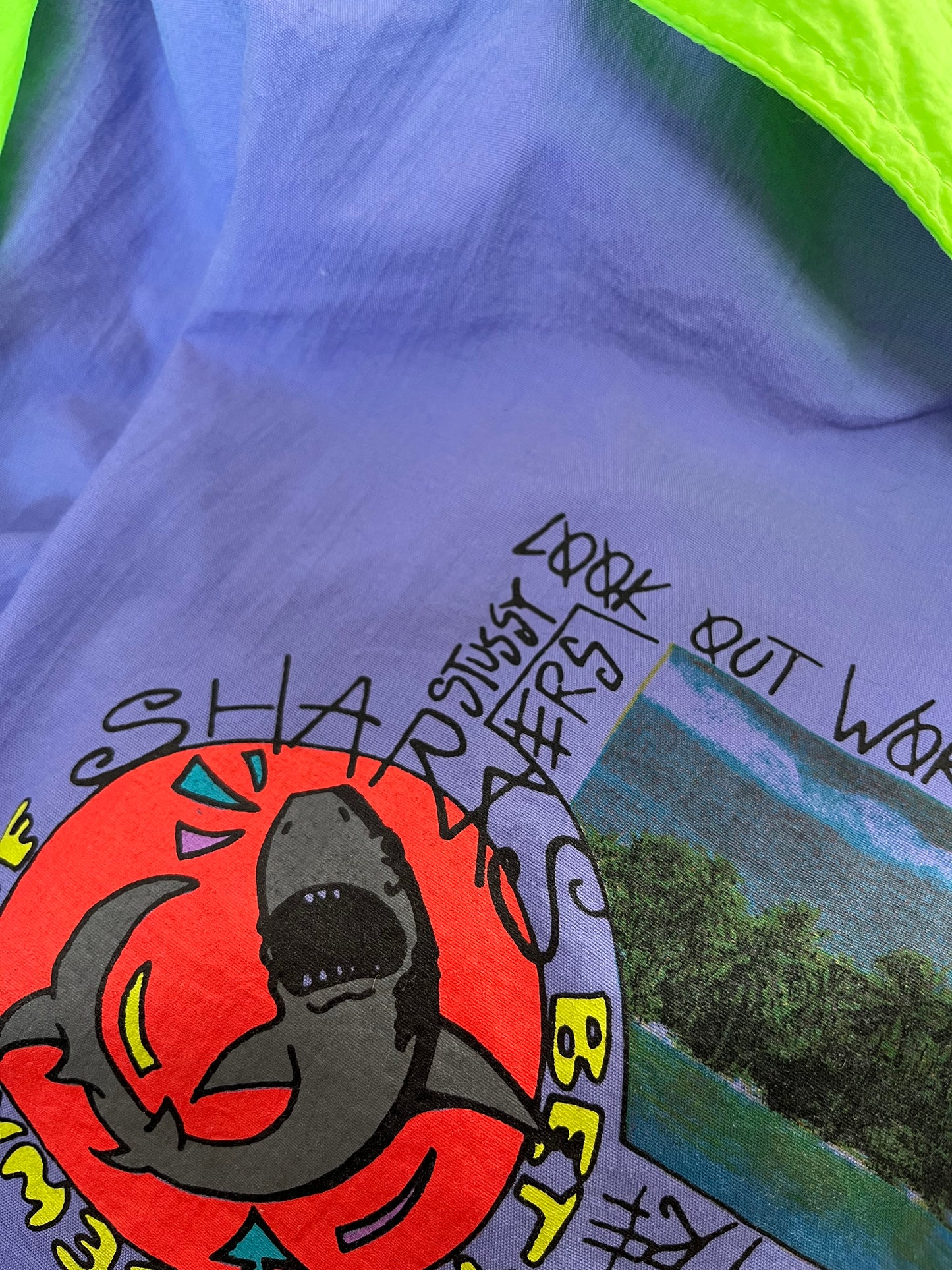 Ensemble de survêtement Adidas x Stussy vintage - Beware Of Sharks - Première collaboration avec Stussy