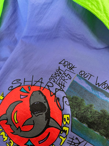 Ensemble de survêtement Adidas x Stussy vintage - Beware Of Sharks - Première collaboration avec Stussy