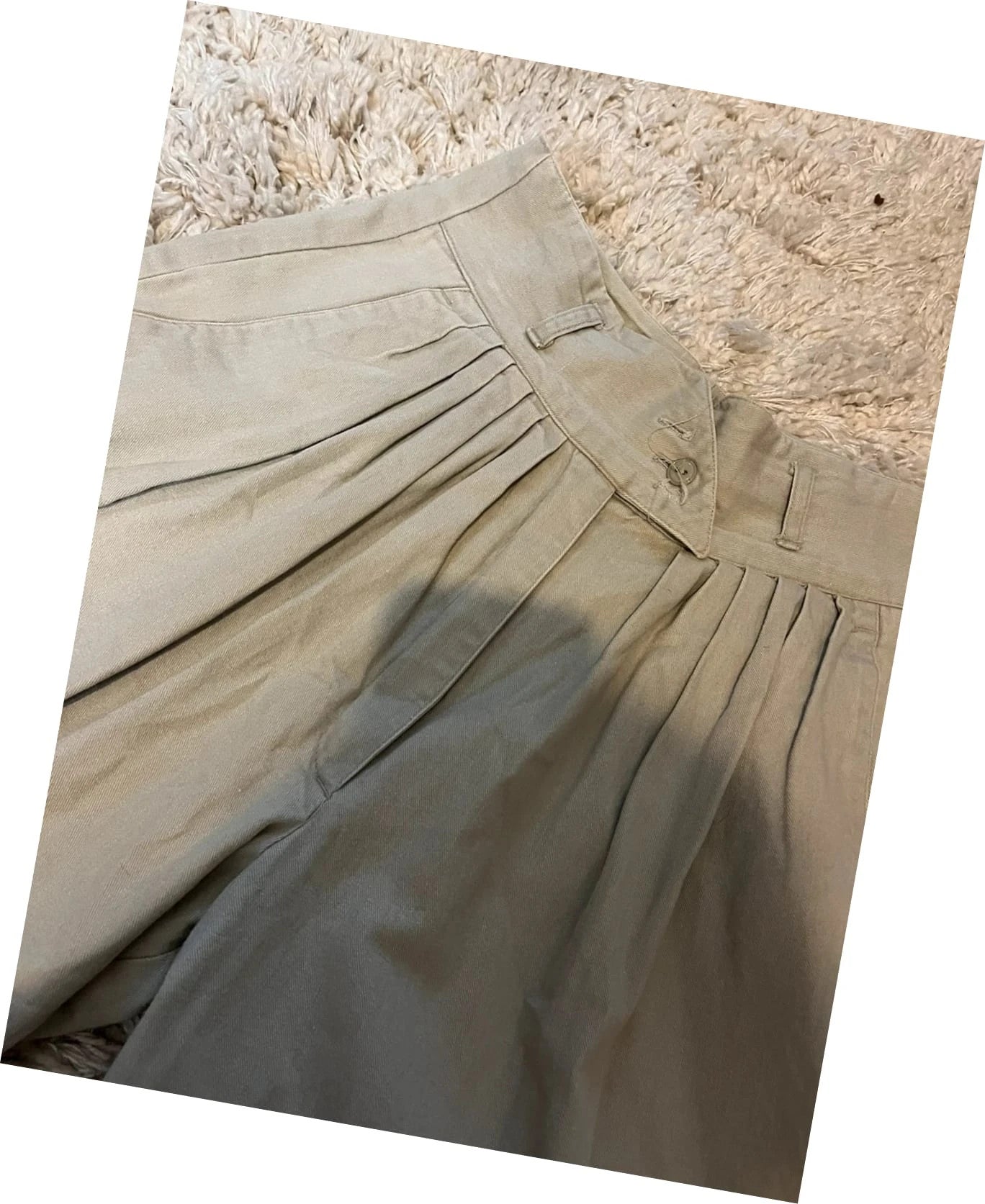 Short vintage large longueur genou