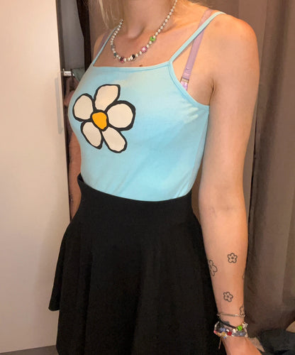 Top Y2k avec imprimé fleur
