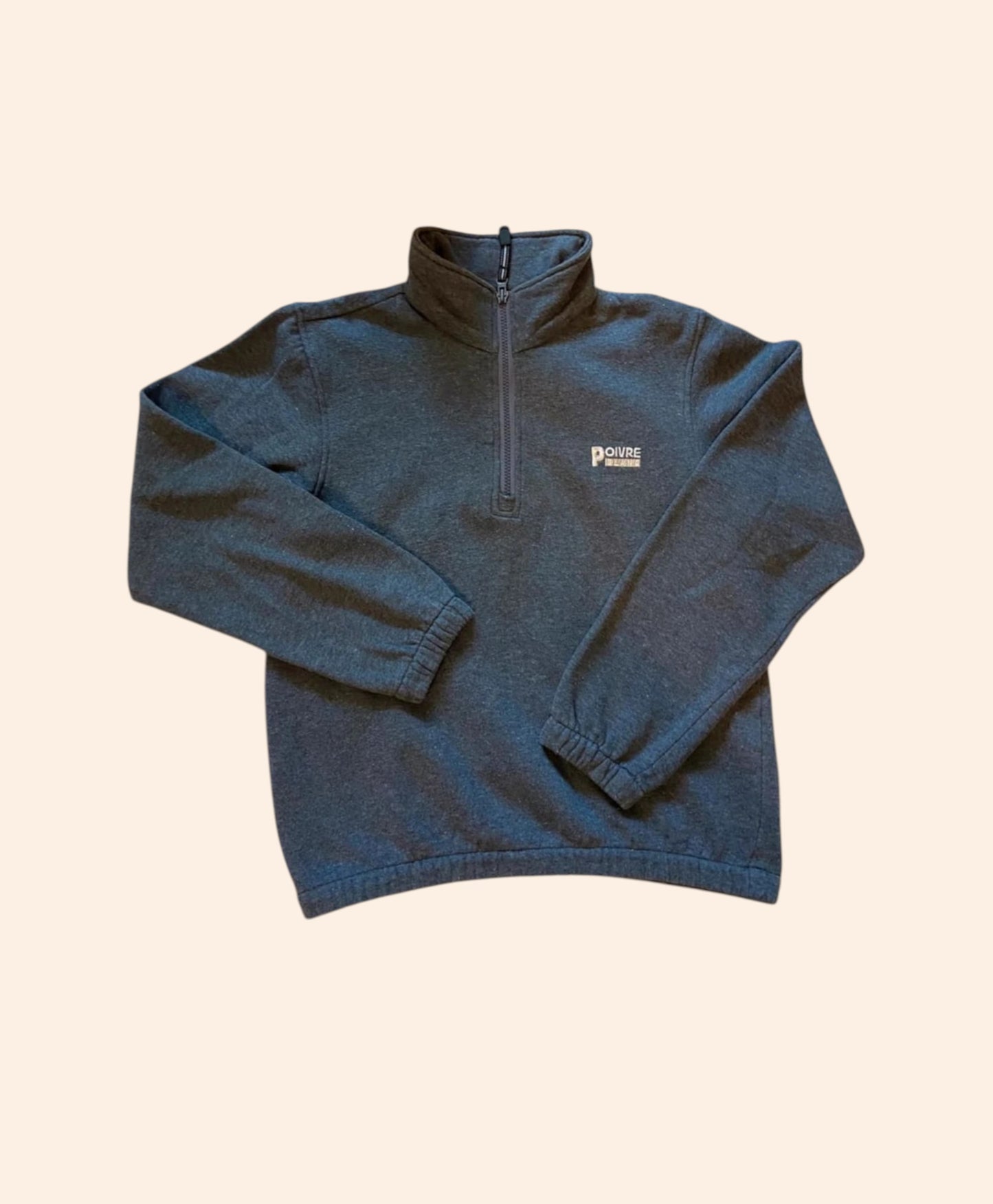 Sweat 1/4 zip vintage Poivre Blanc