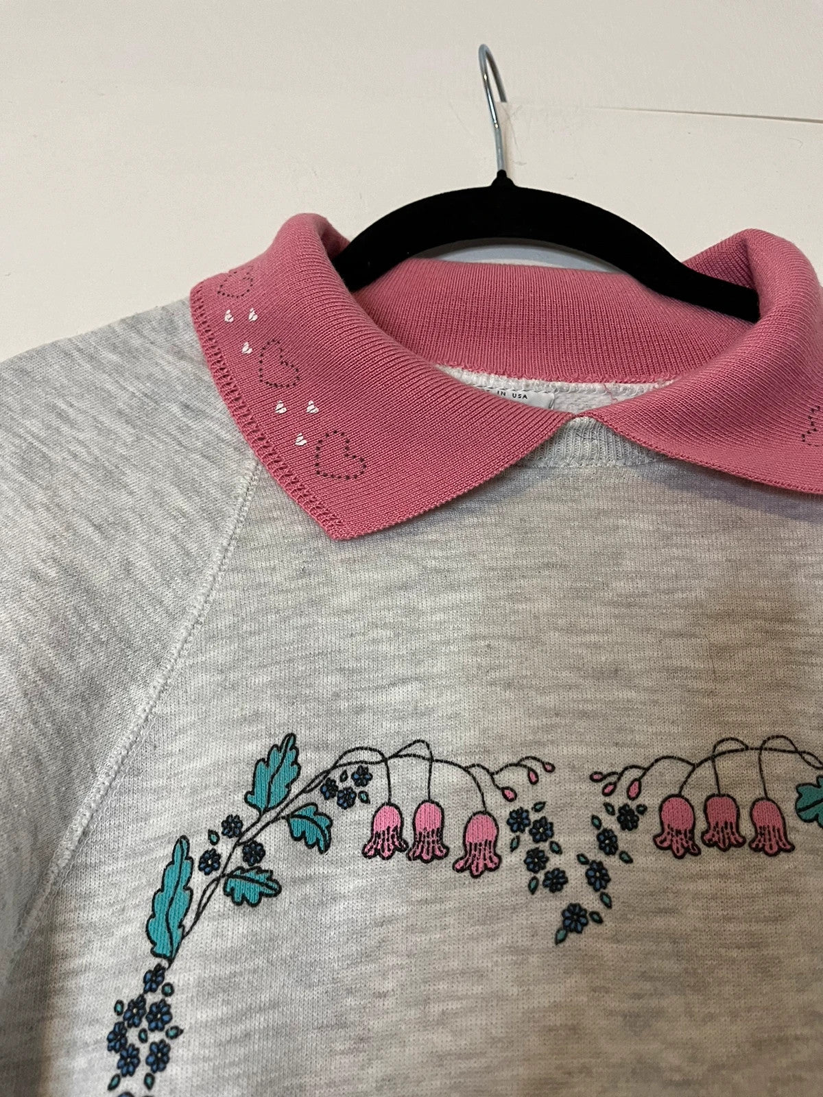 Vintage USA sweat-shirt avec col cœur Lee