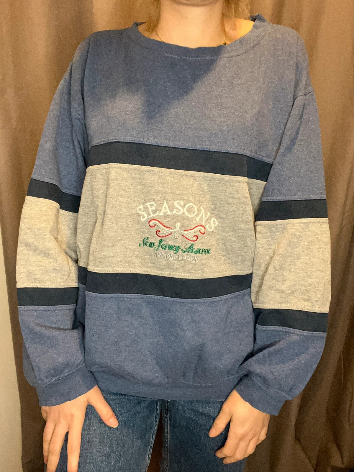 Sweat vintage avec broderie