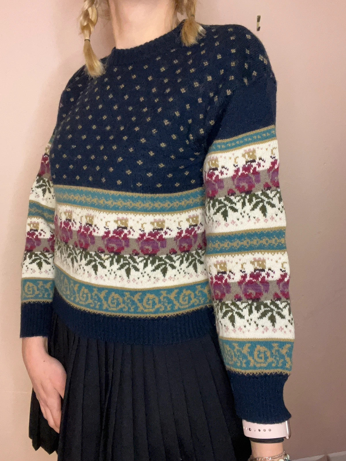 Pull vintage en laine