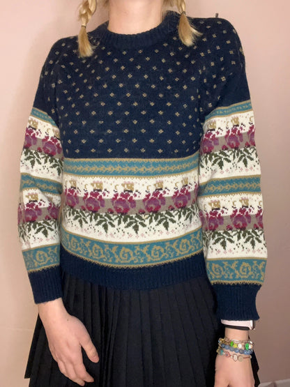 Pull vintage en laine