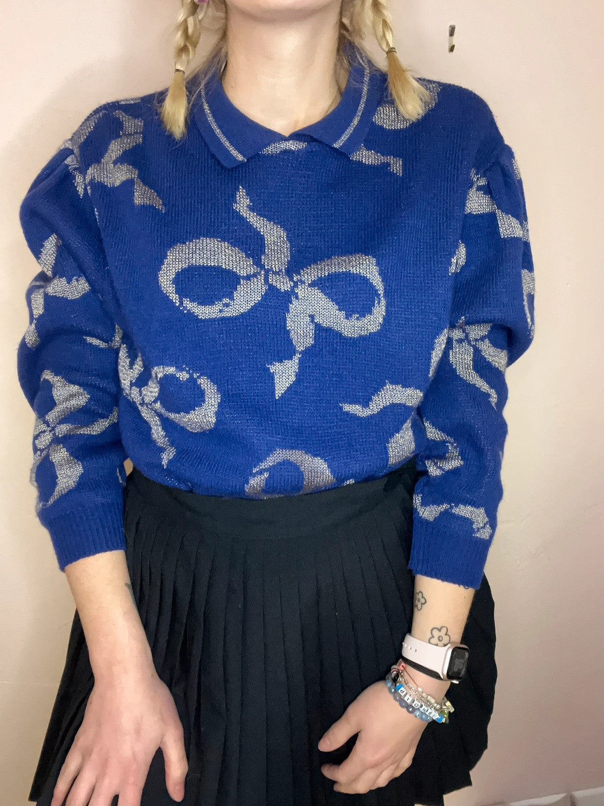 Pull vintage noeuds