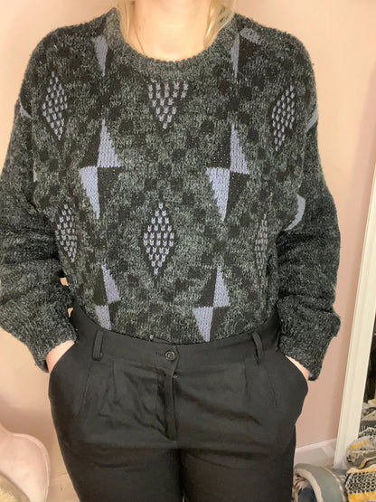 Pull vintage à motifs