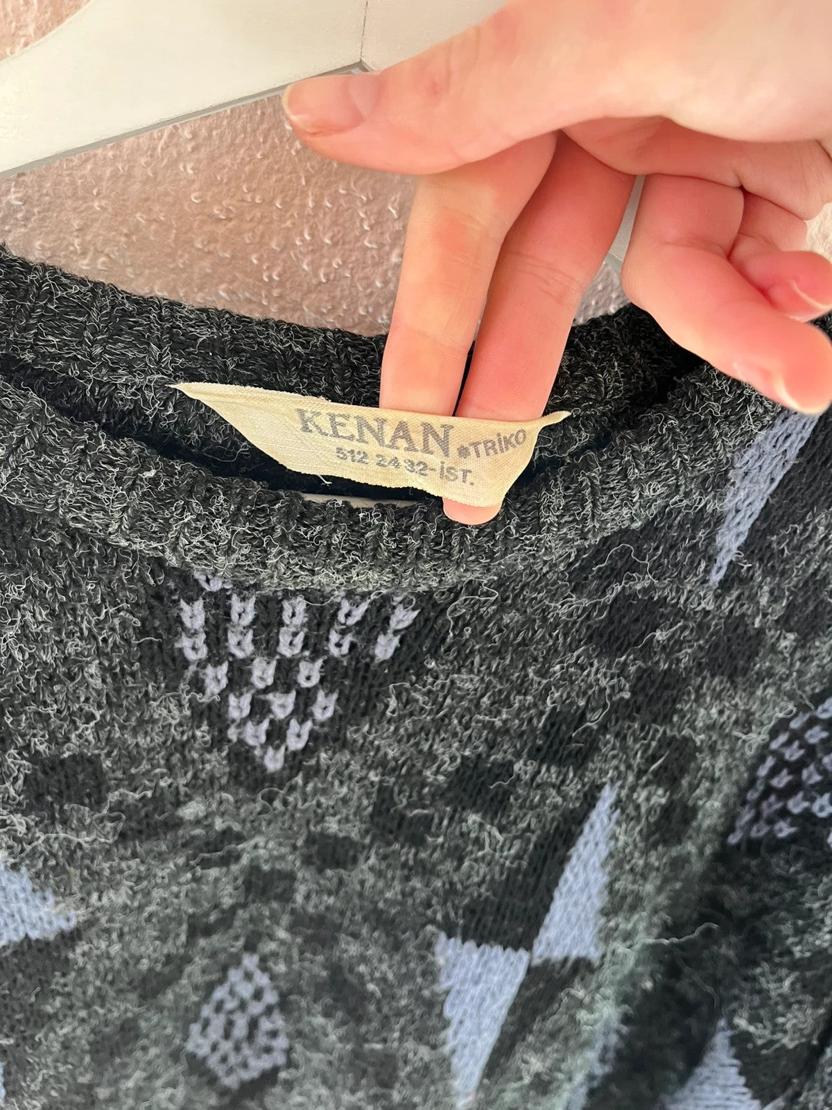 Pull vintage à motifs