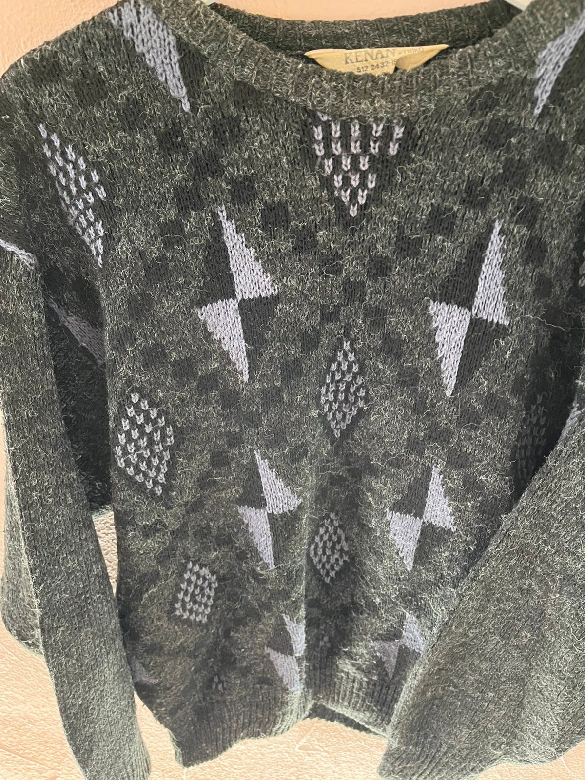 Pull vintage à motifs