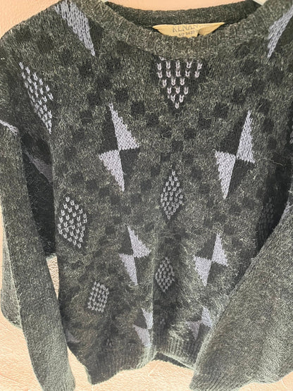 Pull vintage à motifs