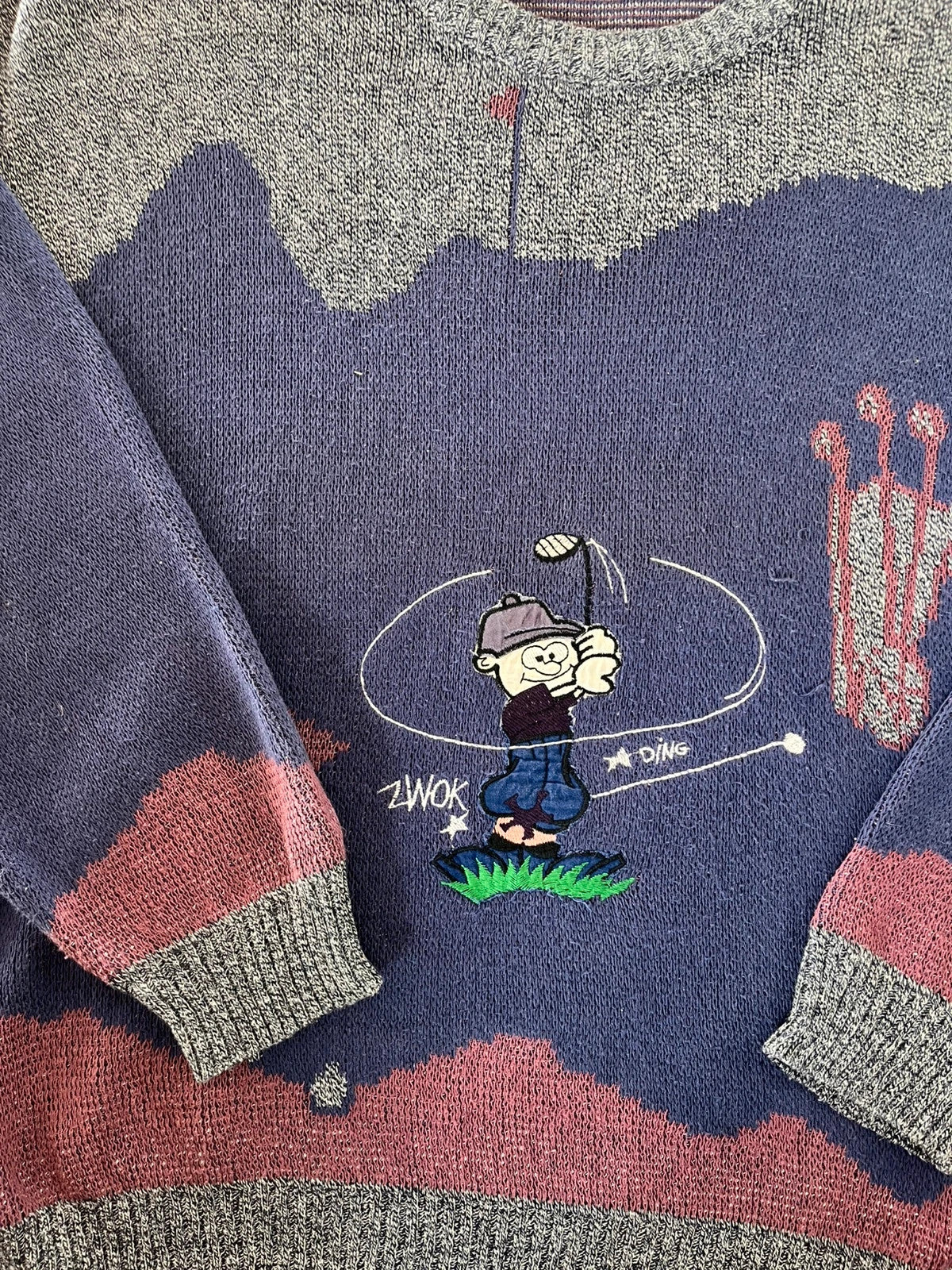 Pull vintage à motifs