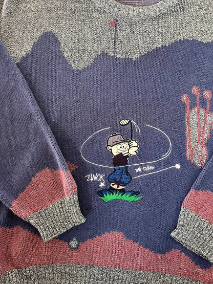 Pull vintage à motifs