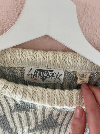 Pull vintage à motifs