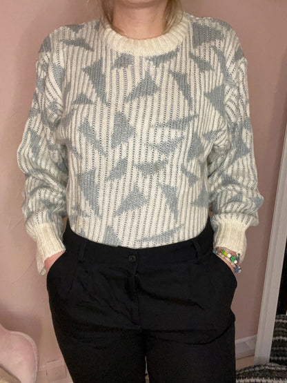 Pull vintage à motifs