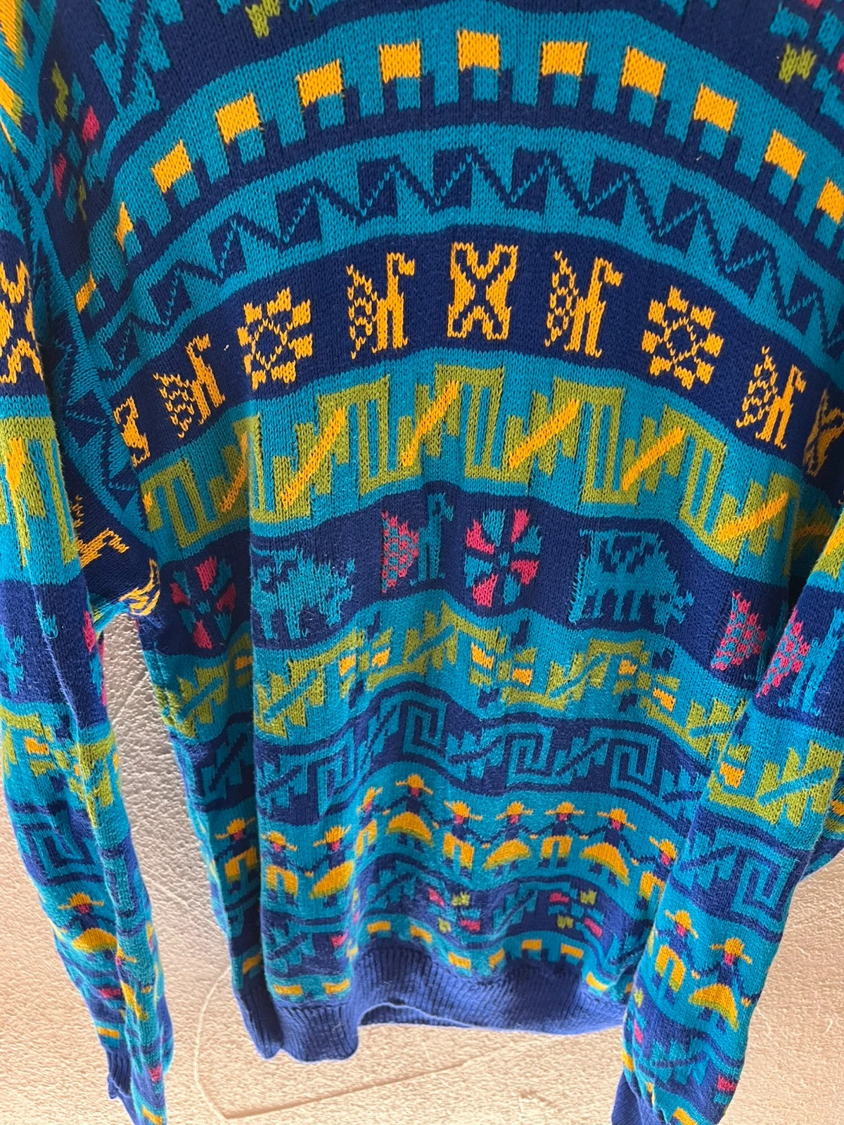 Pull vintage jacquard