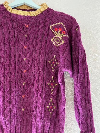 Pull vintage en maille