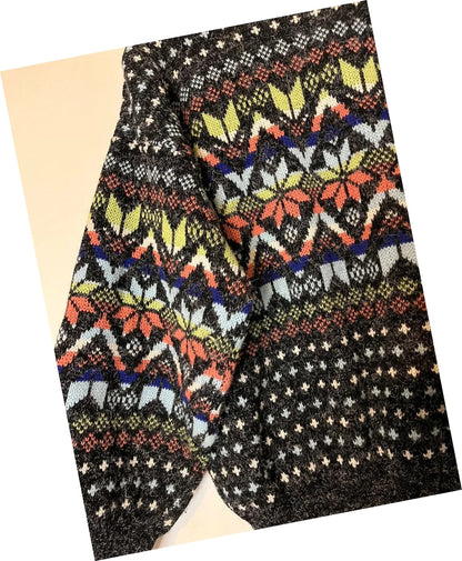 Pull vintage motifs jacquard