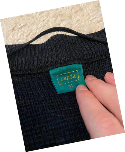 Cardigan vintage à motifs